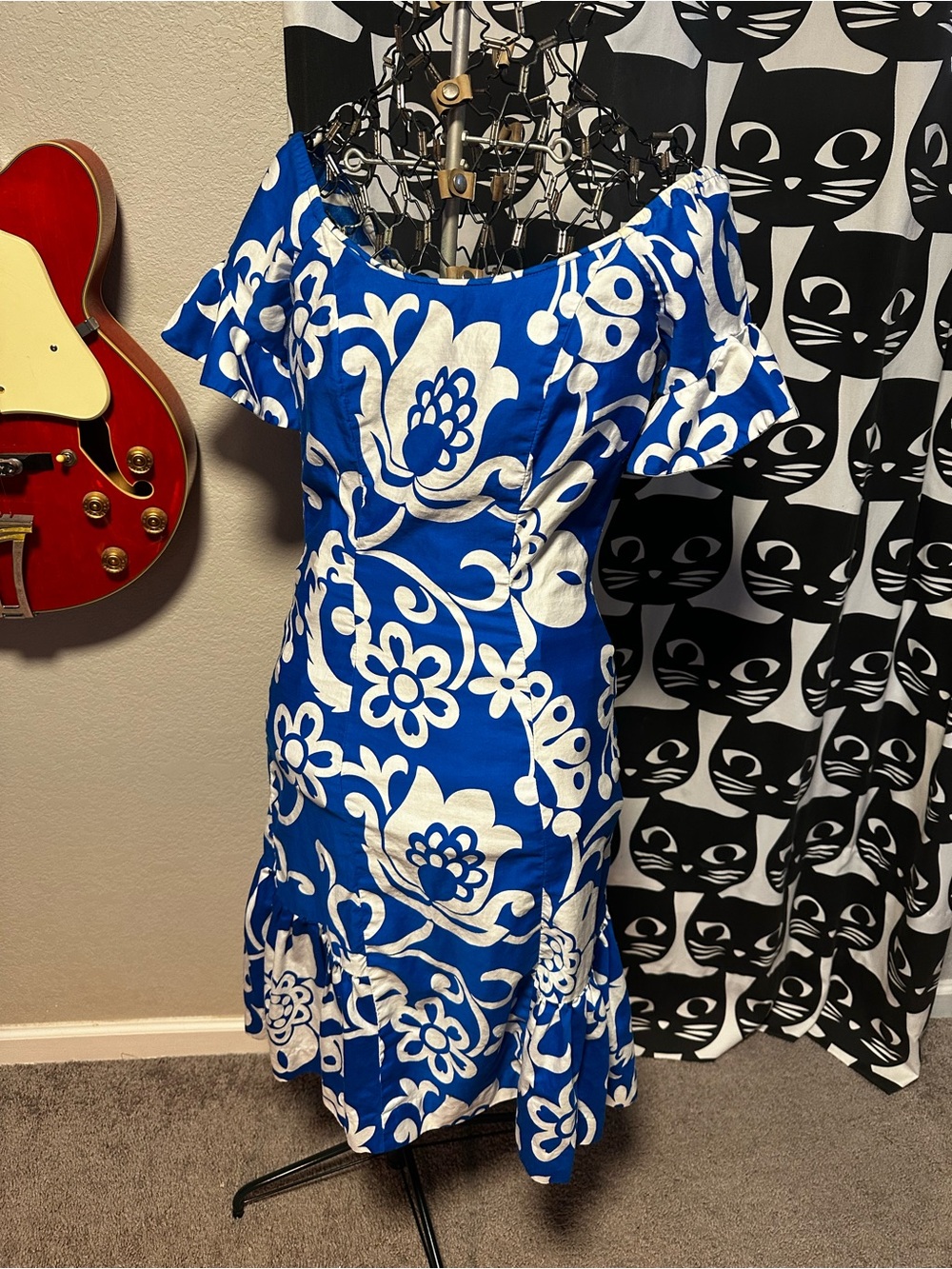 Vintage 70s BJ's Hawaiian dress in cotton